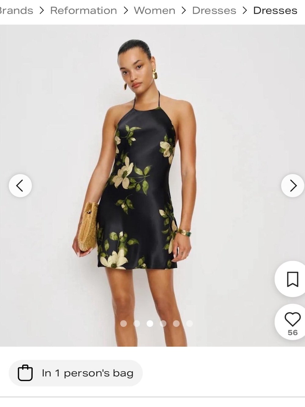 Reformation jennis dress size small